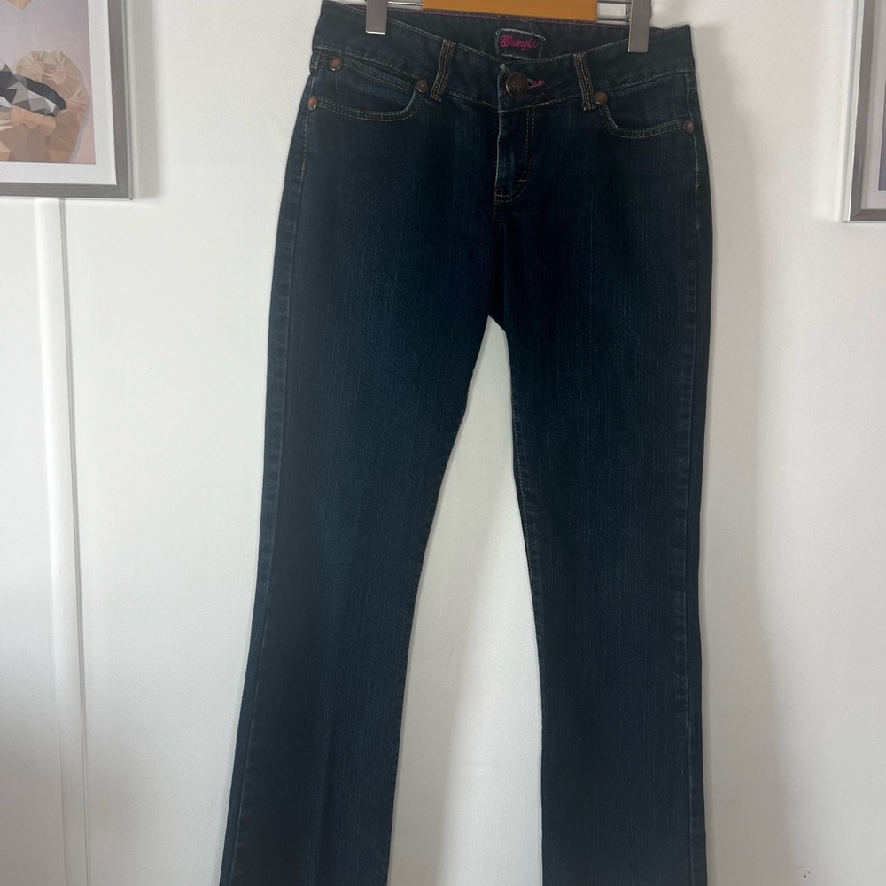 Wrangler Women's Boot Cut Jeans - Dark Blue Wash